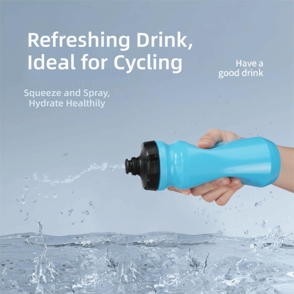 610ML Bike Water Bottle Nozzle Squeeze Fitness Water Bottle PP5 Leak-Proof Cycling Water Bottle for Mountain and Road Bikes