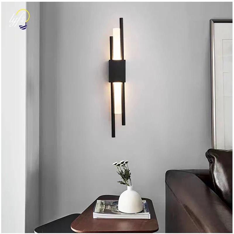 Nordic LED Wall Lamp Indoor Lighting Bedroom Bedside Living Room For Home Hotel Stairs Decoration Lamps Modern LED Wall Light