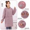 Women's Pure Cotton Apron with Sleeves - Anti-Stain, Dirt-Resistant Kitchen and Workwear for Home and Office