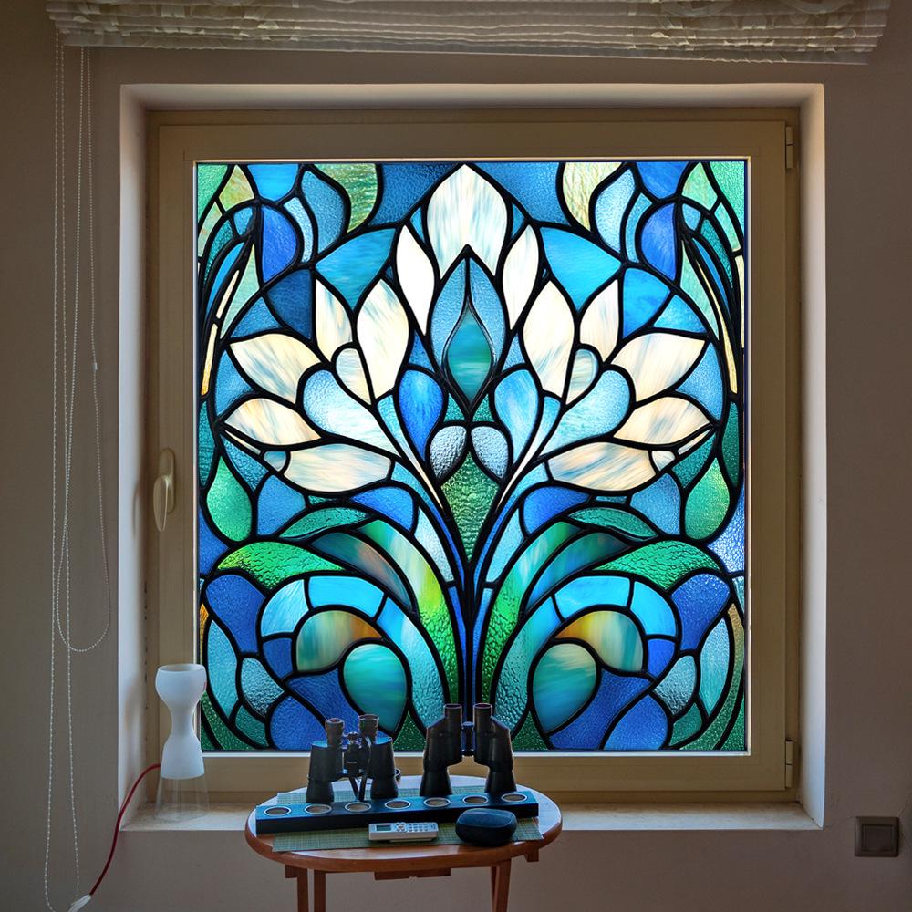 BL301-330 Colored PVC Static Cling Window Film - No Glue Home Decoration