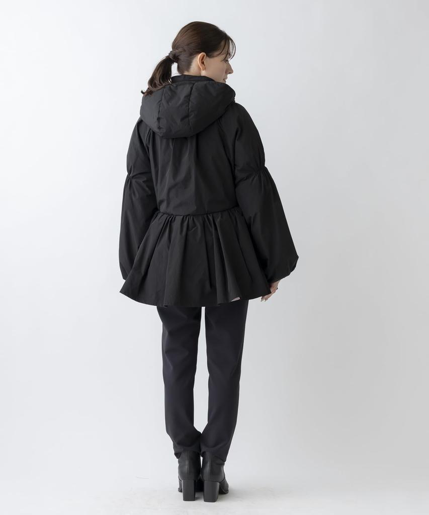 Sono Victoria Down Hoodie Puffy Size Jacket, Black, 1, Women's