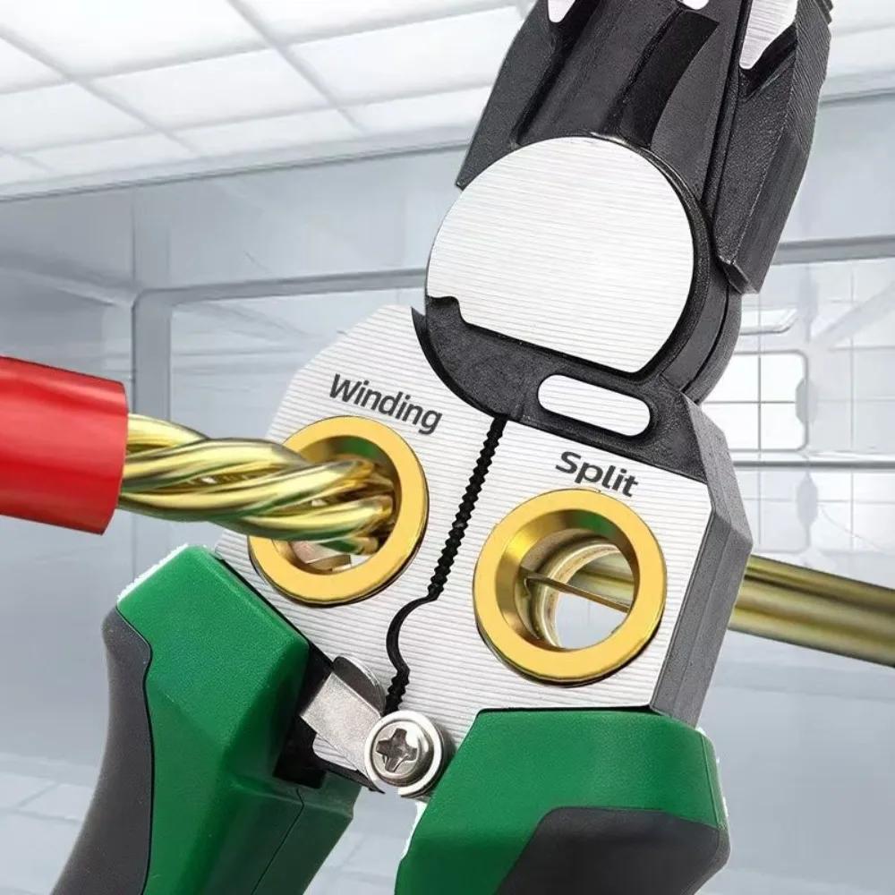 New Multi-function 8 In 1 Wire Stripper Professional Electrical Measurement Electric Pliers Manually Electrician Repair Tool