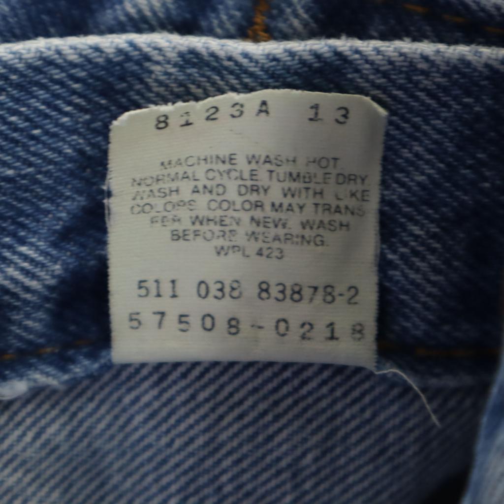 Levi's 80s 57508-0218 Old USA Made 4th Type Denim Jacket Kid's Used
