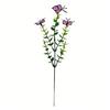 10pcs Colorful Butterfly Stems with Green Leaves In Wood Pot Artificial Butterfly Picks for Autumn Decor Home Decoration