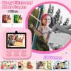 Kids Camera Instant 1080P HD Dual Lens Selfie Digital Camera for Girls Boys Christmas Birthday Gifts Toys with 32G Print