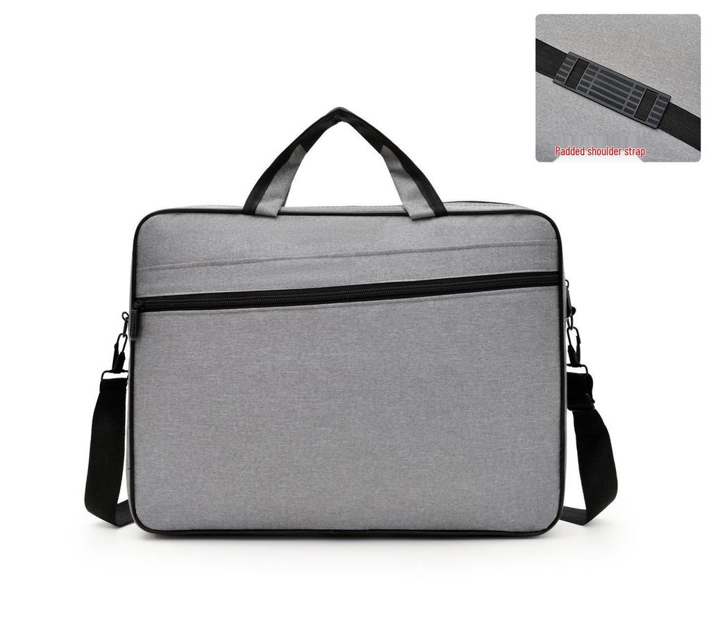 Men's Large Capacity Crossbody Business Briefcase with Shoulder Strap for 15.6" Laptops, Customizable Logo