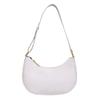 PU Leather Ladies Handbag Simple Armpit Bag Portable Half Moon Underarm Bag  Women
