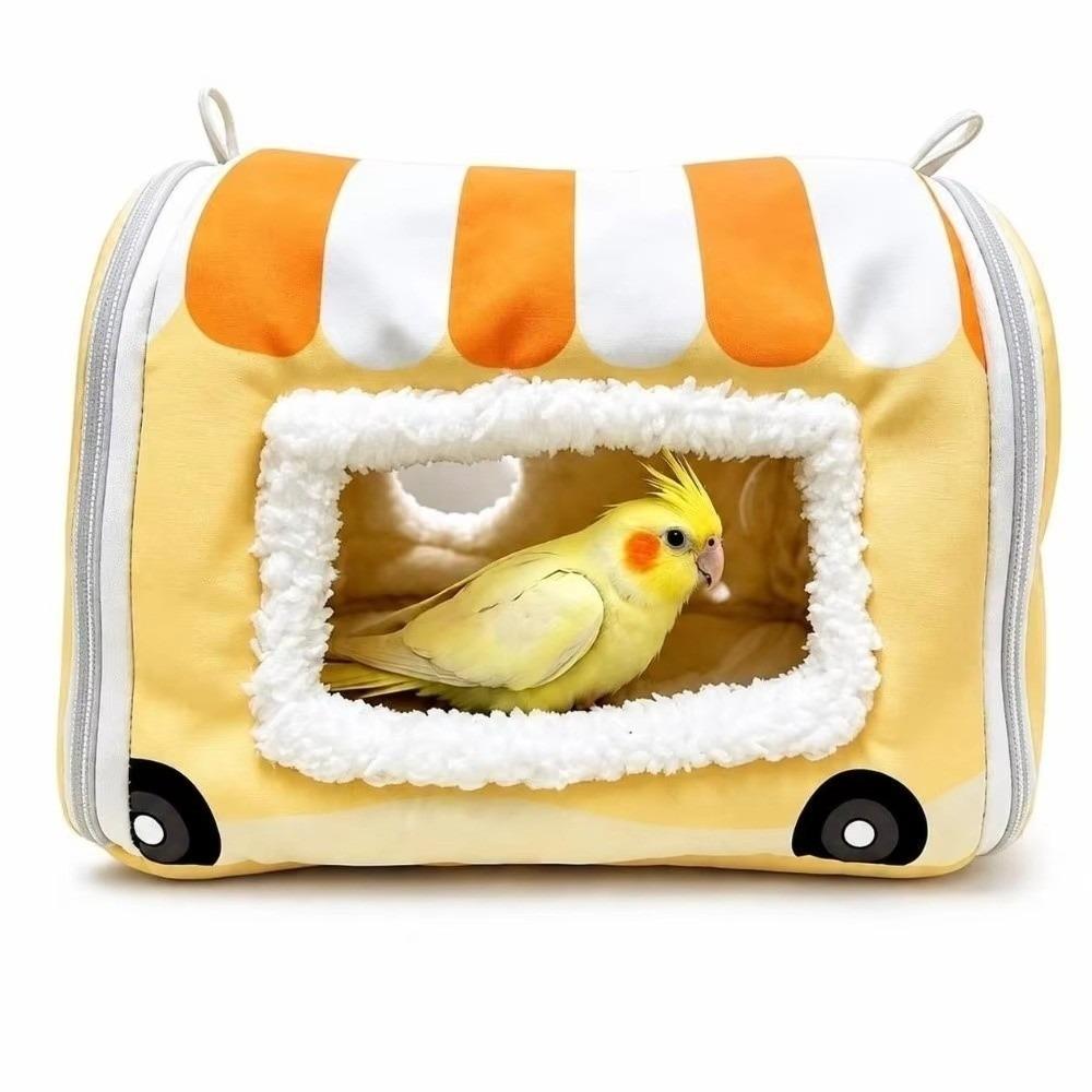 Warm Bird Sleeping Cushion Chew-Proof Hanging Parrot House Washable Parrot Warm Nest for Cage
