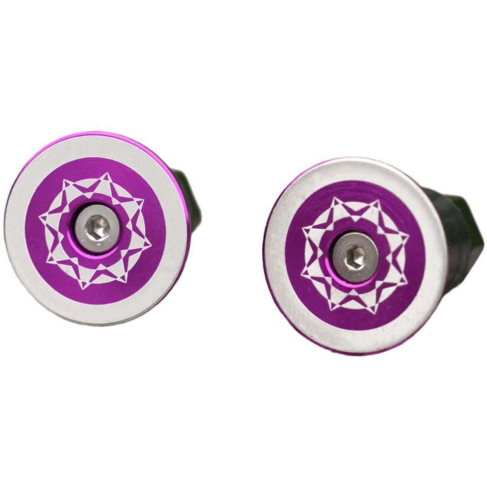 

Aluminum Handlebar Cap Bicycle Parts Handlebar End Cap Adjustable Fit purple