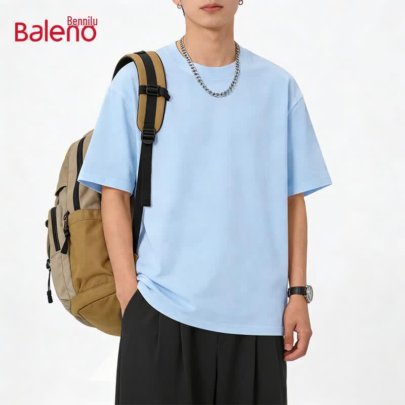 Baleno Men's Loose Fit Pure Cotton Short Sleeve T-Shirt