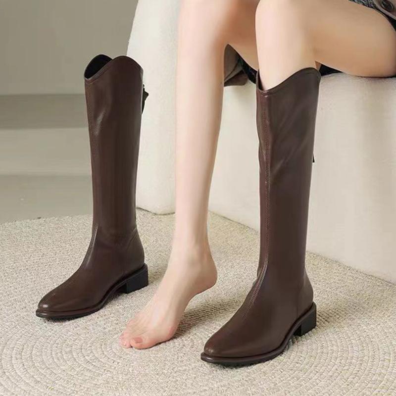 

Жіночі чоботи до коліна на підборах, модне жіноче взуття для жінки, трендові зимові чоботи, для ходьби, елегантні підбори, челсі, жіночі ботильйони 38