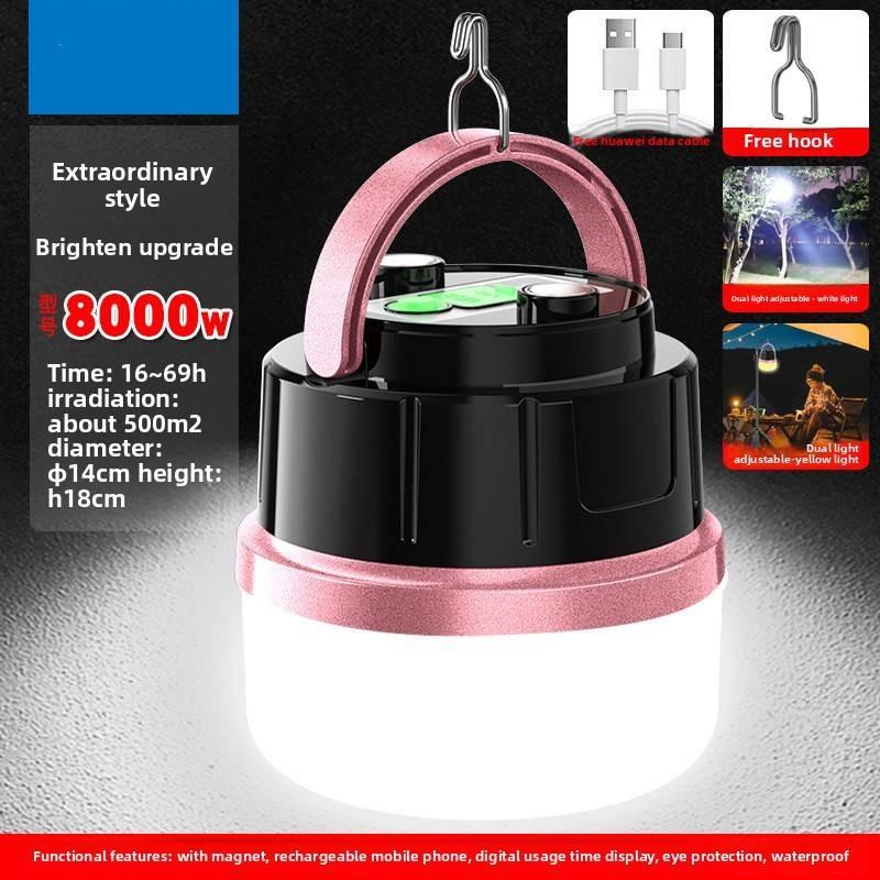 Led Bulb Rechargeable Light Stalls Outdoor Home Use Energy Efficient Portable