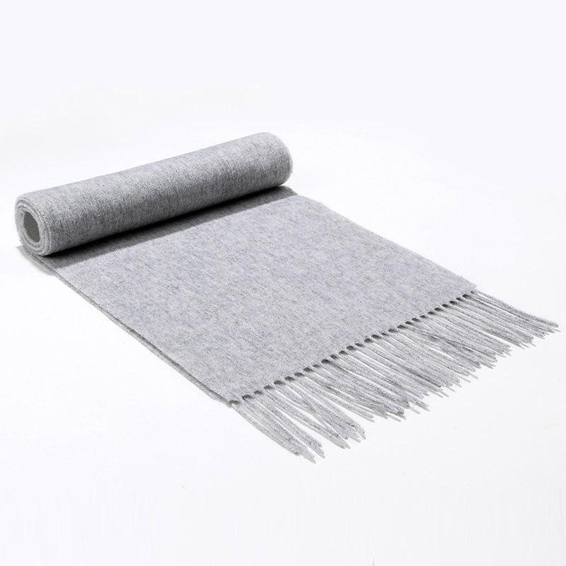 

Mary Hot Sale Men s and Women s Solid Color Red Scarf Wool Thickened Business Autumn and Winter Scarf Company Annual Meeting Gift LOGO 180cm