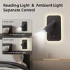 LED Minimalist USB Charging Wall Lamp With Dual Control Switch, Lamp Head Can Rotate 330 ° For Indoor Bedside Corridor Lighting