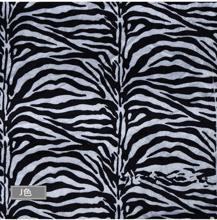 Velvet Animal Print Fabric Tiger Leopard zebra Fabric for Sofa Toy Cloth Caveman Costume Cloth