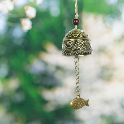 Wind Chime Vintage Carve Zinc Alloy Garden Decor Windchimes Bell for Yard