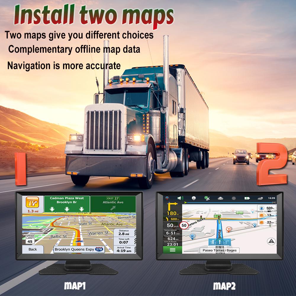 9 Inch Gps Navigation for Car Truck  Large  Screen  Accessories Tools HD Capacitive  Navigator 2024 Free Update Europe Map 8GB