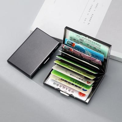 10 Sleuven Roestvrij Staal Creditcardhouder Mannen Slank Anti RFID Reis ID Kaarthouder Debit Box Vrouwen Portemonnee Metalen Hoesje Porte Carte