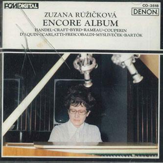 

CD RUZICKOVA - Encore Album CO3518 COLUMBIA Japan Classical Used