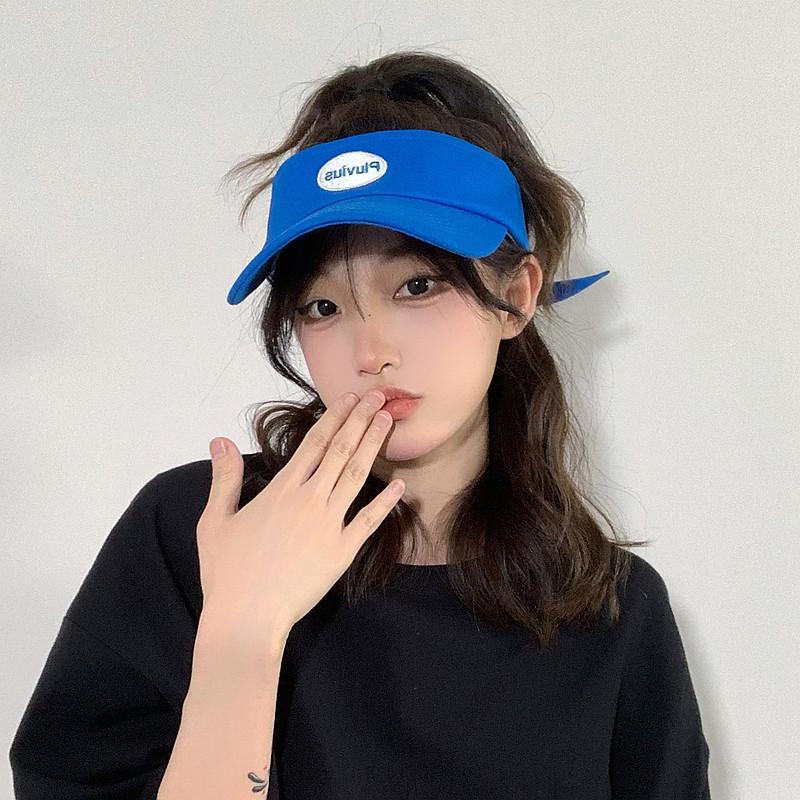 Empty cap children's summer tide brand letters niche sunshade roofless baseball cap showing face small leakage cap