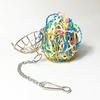 1pc Parrot Toy Metal Cage Bird Chewing Toys Small Pet Hamster Feeding Toys Basket Rabbit Foraging Bird Toys