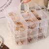 Large Capacity Toy Car Display Shelf Transparent Design Necklace Organizer Case  Bead Organizer