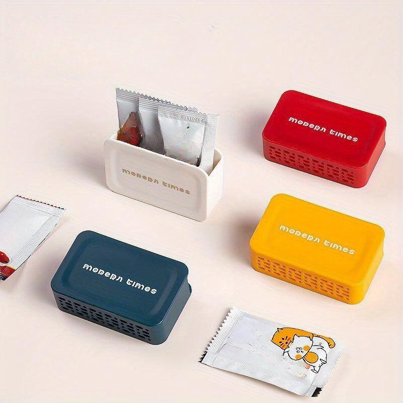 Storage Box Refrigerator Side Door Hanging Small Sauce Bag Office Supplies Stationery Removable Finishing Box Mini Mustard Bag