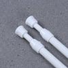 4Pcs Metal Shower Curtain Rod Adjustable Extendable Tension Rod Bathroom Shower Bar Corner Curtain Holder Easy Install No Damage