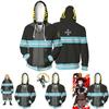 Anime Enn Enn No Shouboutai Fire Force sweat à capuche Firesoldier veste manteau Costumes