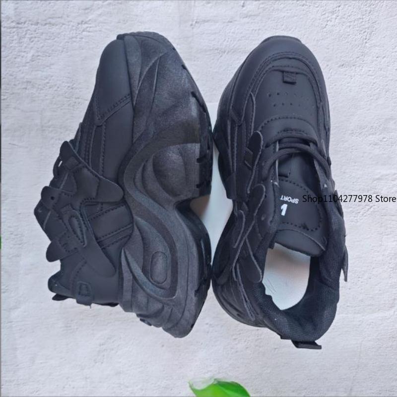 Fashion Womens Sneakers Spring Shoes Tennis Female Platform Roses 2025 Trainers Thick Sole Short Plush Increased Internal Spring Microfi