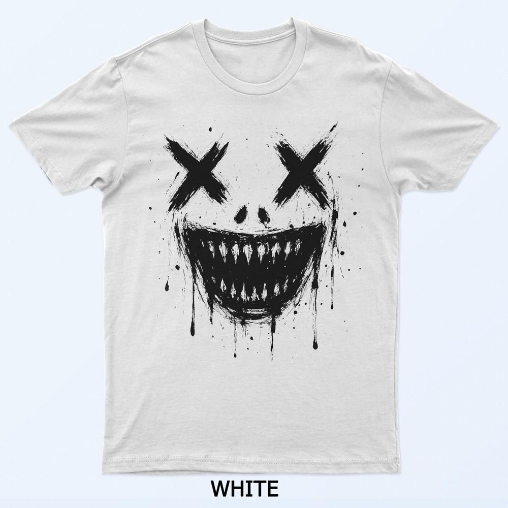 

Creepy Scary Horror Face T-Shirt 4XL