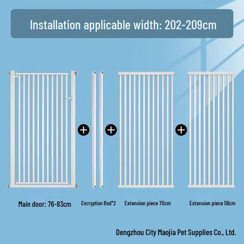 Large No-Drill Pet Gate: Dog Isolation, Cat Guardrail, and Anti-Cat Barrier