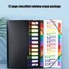 12 Pocket Expandable File Folder Letter Size Document Organiser Expanding File Organiser Sorting Folder Elastic Closure