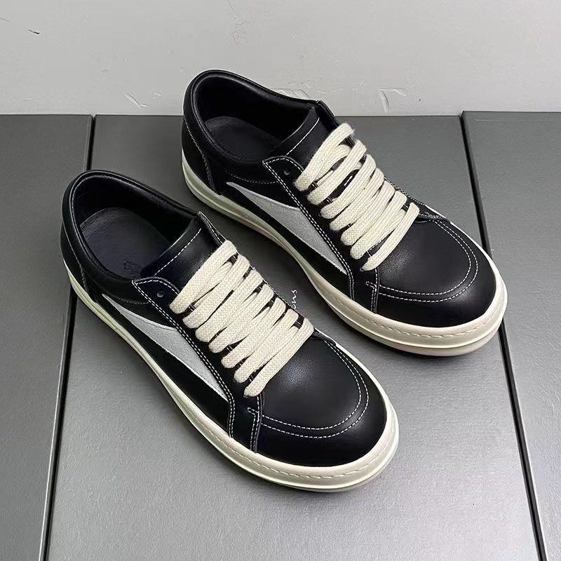 New Small Triangle Milk Fragrance Thick-soled Versatile Men's Sports and Leisure Board Shoes Men's Ro Shoes Breathable Canvas Shoes Tide