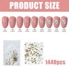 1Bag 3D Nail Charms Pointed Bottom Nail Rhinestones for Nail Decoration Nails Art Projects Embellishments Crafts
