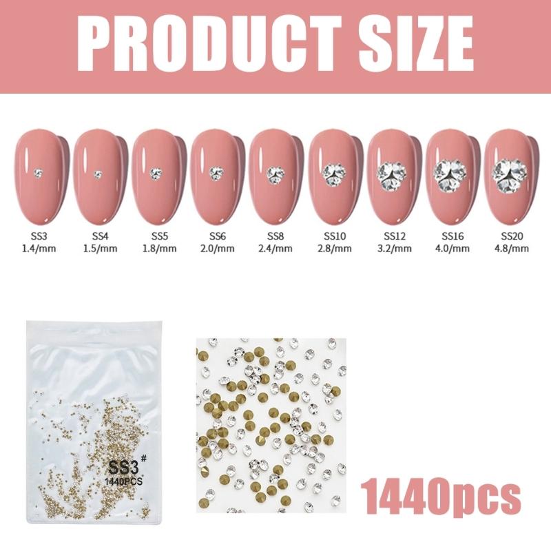 1Bag 3D Nail Charms Pointed Bottom Nail Rhinestones for Nail Decoration Nails Art Projects Embellishments Crafts