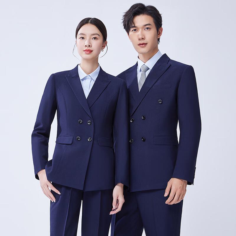 

Унисекс двубортный деловой костюм Toluoman 30