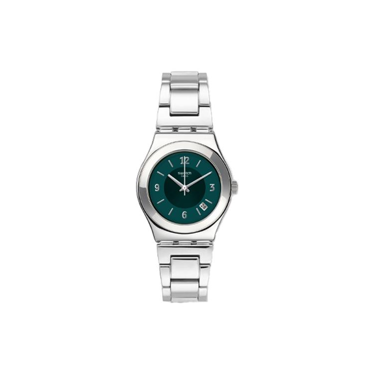 SWATCH Women s Green Watch YLS468G YLS468G Silver Strap
