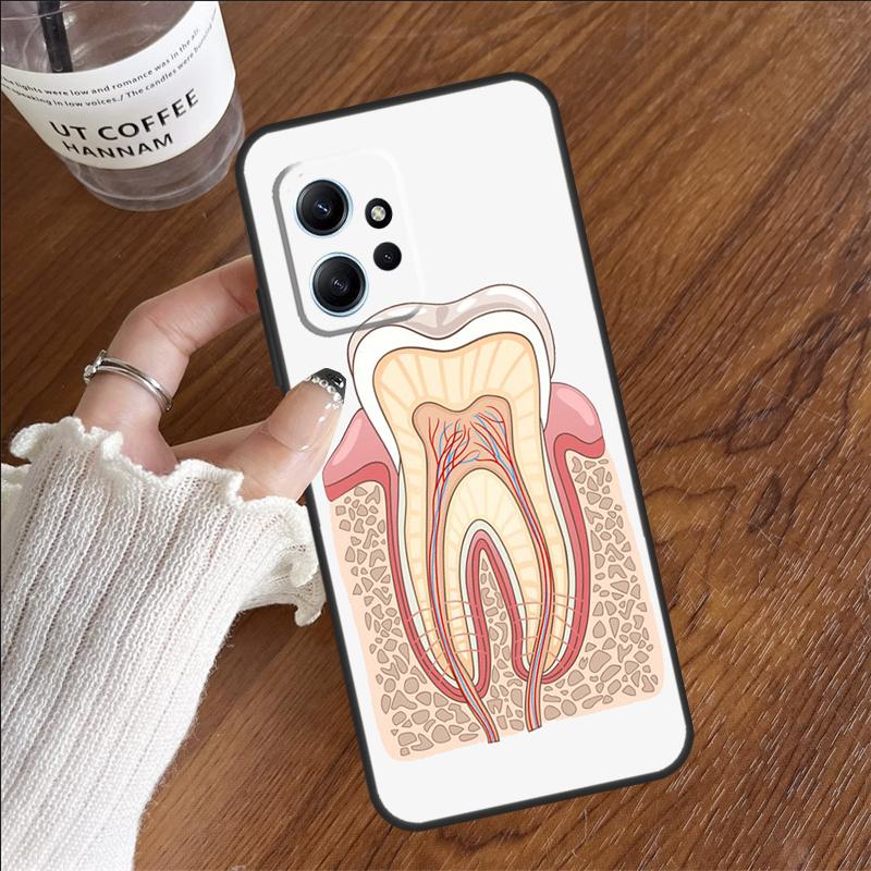 Cartoon Dentist Dental Teeth Case For Xiaomi Redmi 14C 13C 10C 12C Redmi Note 14 Pro 13 12 11 9 10 9S 10S 11S 12S Cover