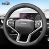 Leather Car Steering Wheel Cover For Haval H6 HEV Hybrid GT 2025 2024   Breathable Non-slip Car-styling Auto Accessories