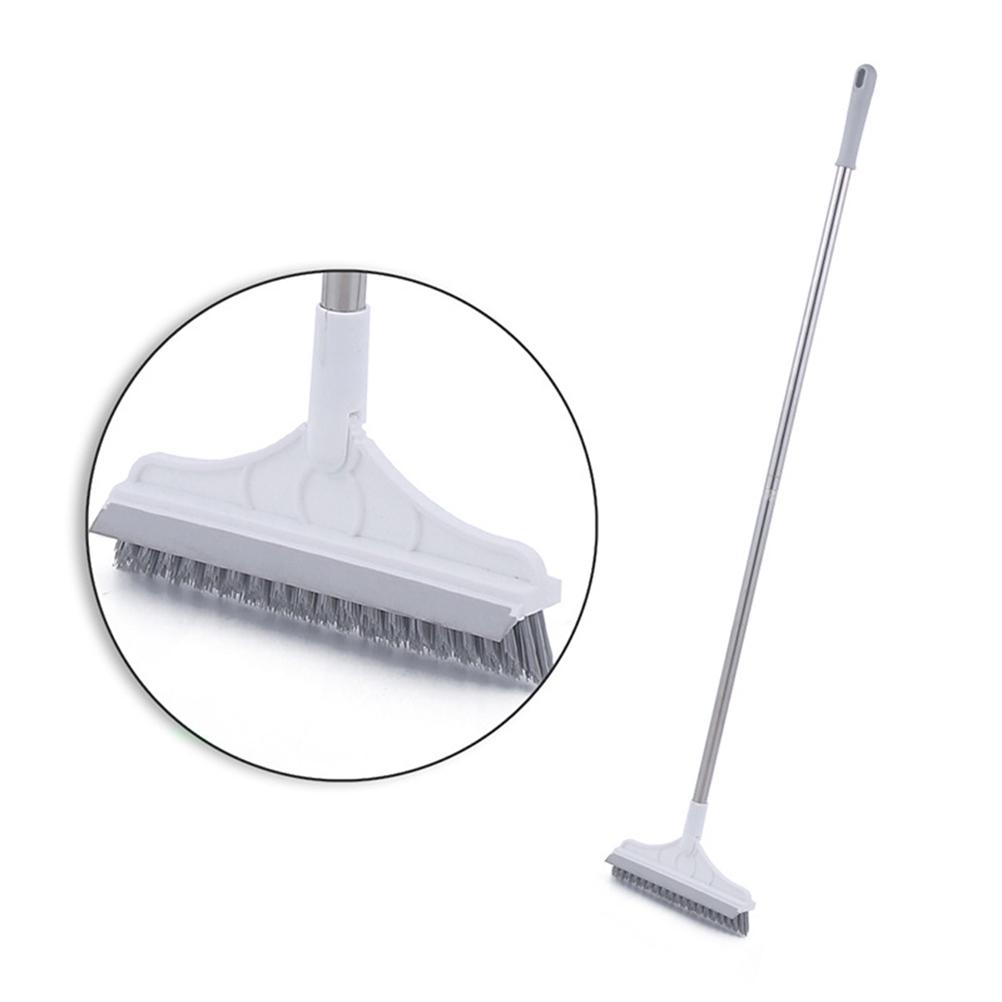 Floor Scrub Brush with Detachable Long Handle 120 degrees  Rotating Shower Floor Scrubber Household