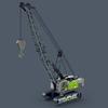 Large Alloy Simulation Foldable Crane Engineering Vehicle Model Children Toy