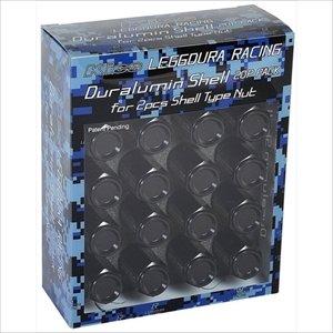 KYO-EI LEGGDURA RACING Shell Type Lock & Nut Set (CL53) M12 X P1.5 Black CL53-11K