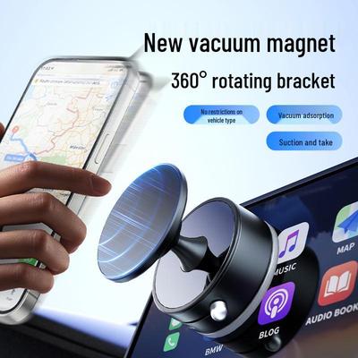 Magnetic 360° Rotating Car Phone Holder with Suction Mount