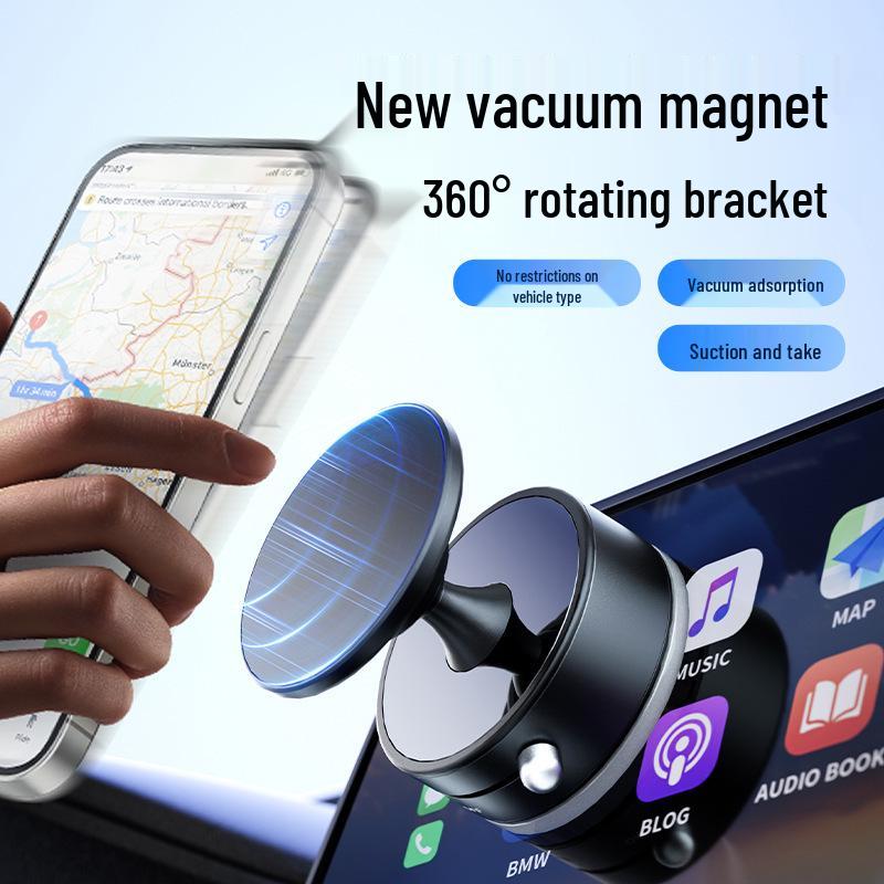 Magnetic 360° Rotating Car Phone Holder with Suction Mount