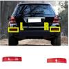 Durable-For X164 GL320 GL450 GL550 2007-2009 Rear Right Bumper Light Warn Light Red Lens Parts 1648201274