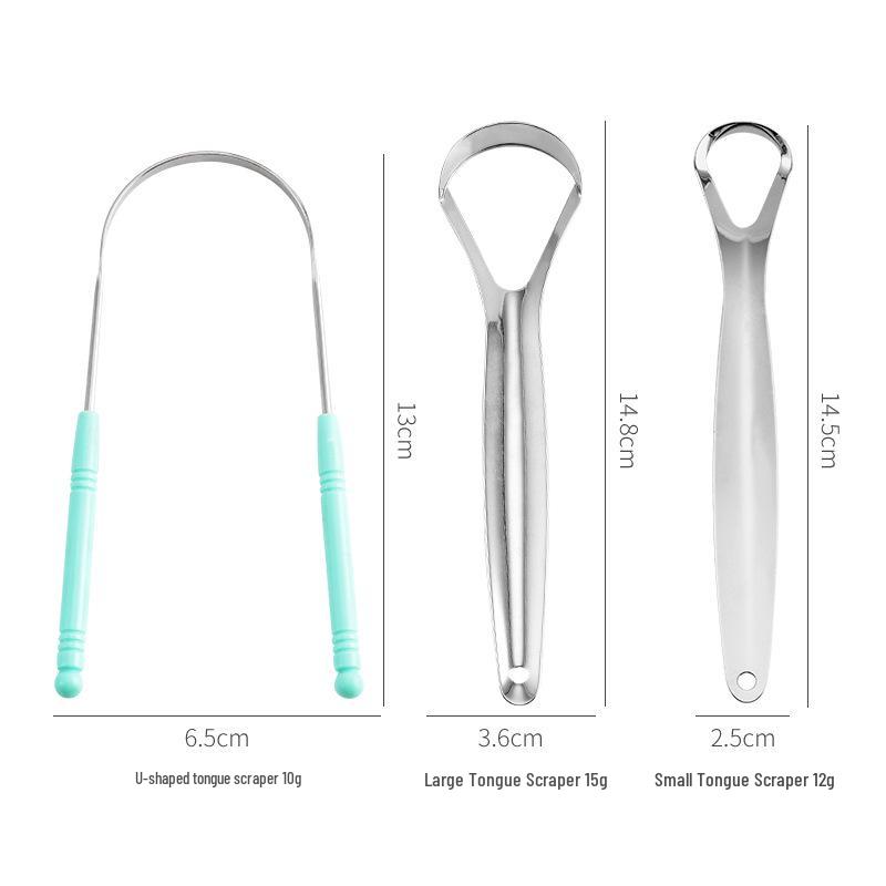 Stainless Steel Tongue Scraper and Cleaner - Oral Cleaning Tool