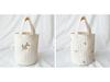 Korea 2024 Floral Embroidered Stroller & Diaper Bag - Cotton Storage for Outings
