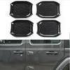 For - Jeep Gladiator JT Carbon Fiber Look Door Handle Bowl Cover Trim 4P