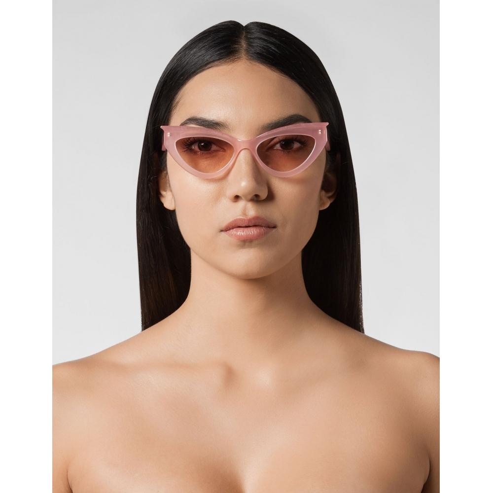 Philipp Plein Sonnenbrille Statement Nickel Pink Mirror Pink